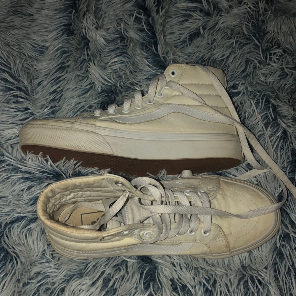 white high top vans